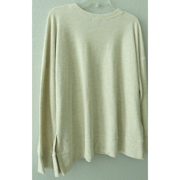NWT Pretty Rebel Miken Women's Sweatshirt Size XL Oatmeal Soft Lagenlook Layer - Picture 5 of 9